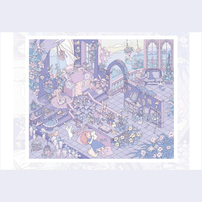 Larmes de Diamant | Série Pocket Scene 17.0 | Scène d'Autocollants, Autocollants de Scène Miniature 3D, Autocollants DIY Antistress, Autocollants de Mise en Scène, Autocollants DIY