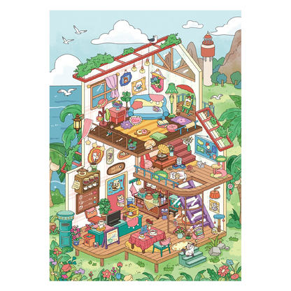 Kieszonkowy pamiętnik | Ogród scen Seria 10.0 | Sceny naklejek, Naklejki scen 3D miniatur, Naklejki do samodzielnego montażu łagodzące stres, Naklejki układające scenę, Naklejki DIY