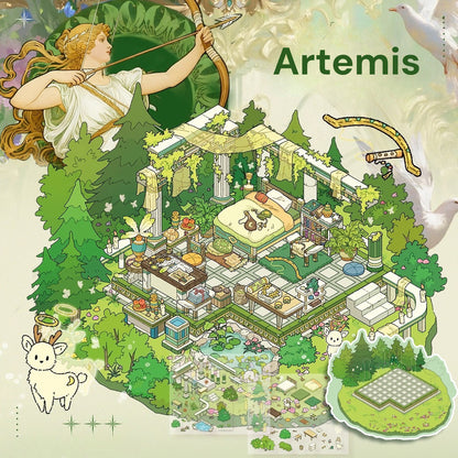 고대 그리스 신화 | 씬 조이 시리즈 10.0 | 스티커 씬, 3D 미니어처 씬 스티커, 스트레스 해소 DIY 스티커, 씬 설정 스티커, DIY 스티커