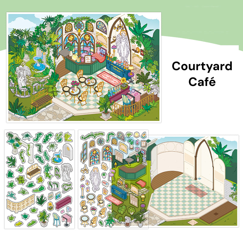 Bugün Açık Seri 18.0 | Etiket Sahnesi, 3D Minyatür Sahne Etiketleri, Stres Giderici Kendin Yap Etiketleri, Sahne Kurulum Etiketleri, Kendin Yap Etiketleri