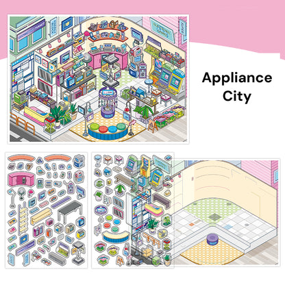 Bugün Açık Seri 18.0 | Etiket Sahnesi, 3D Minyatür Sahne Etiketleri, Stres Giderici Kendin Yap Etiketleri, Sahne Kurulum Etiketleri, Kendin Yap Etiketleri