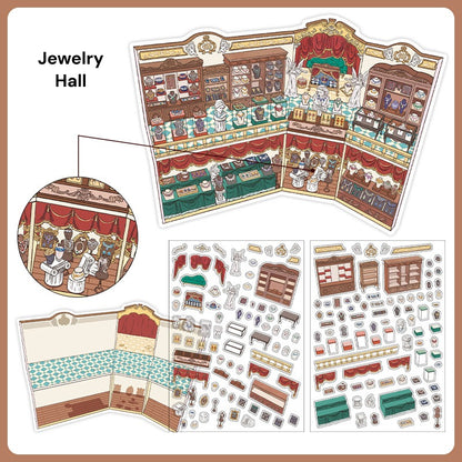 Seria Scene More 12.0, Scena Naklejek, Naklejki Scen Trójwymiarowych Miniatur, Naklejki DIY Uwalniające Stres, Naklejki Scenograficzne, Naklejki DIY