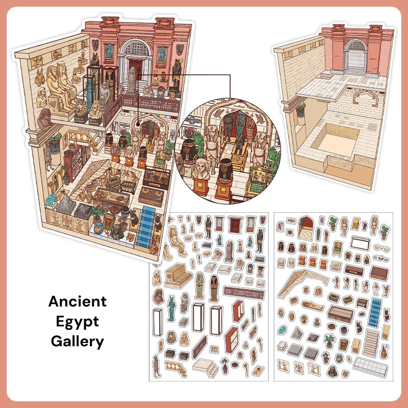 Seria Scene More 12.0, Scena Naklejek, Naklejki Scen Trójwymiarowych Miniatur, Naklejki DIY Uwalniające Stres, Naklejki Scenograficzne, Naklejki DIY