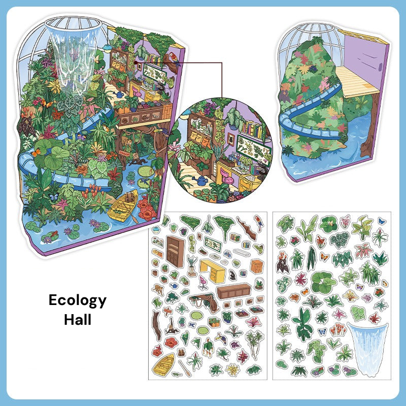 Seria Scene More 12.0, Scena Naklejek, Naklejki Scen Trójwymiarowych Miniatur, Naklejki DIY Uwalniające Stres, Naklejki Scenograficzne, Naklejki DIY