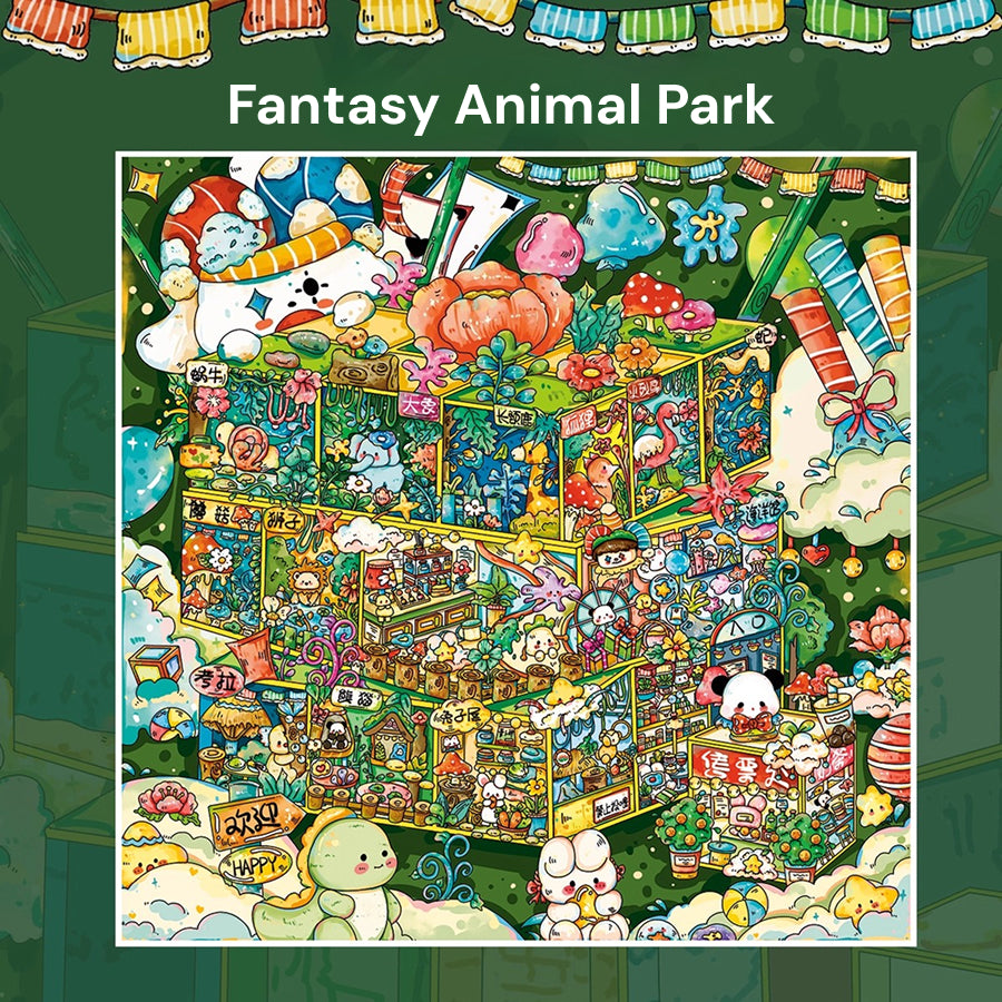 Große Größe | Paradies-Thema | Szene Freude Serie 14.0 | Sticker-Szene, 3D Miniatur-Szenen-Sticker, Stressabbau DIY-Sticker, Szenen-Gestaltung-Sticker, DIY-Sticker