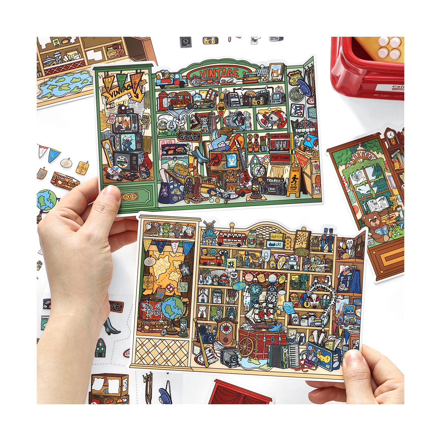 Miniature Scene Sticker - YYBB ART SHOP