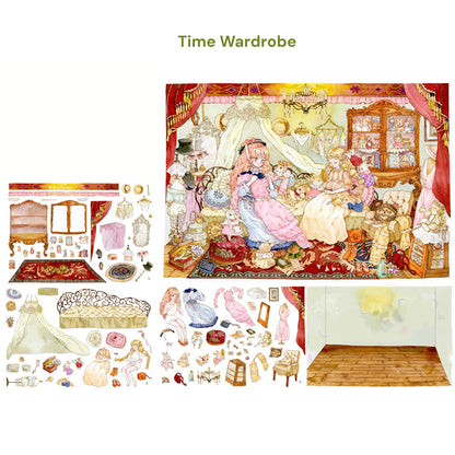 HAND DRAWN WATERCOLOR VOL. 3 | Scene Garden 28.0 Series | Sticker Scene, 3D Miniature Scene Stickers, Stress-Relief DIY Stickers, Scene-Setting Stickers, DIY Stickers