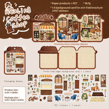 Embroidery Theme Vol. 2 | Scene Garden 25.0 Series | Sticker Scene, 3D Miniature Scene Stickers, Stress-Relief DIY Stickers, Scene-Setting Stickers, DIY Stickers