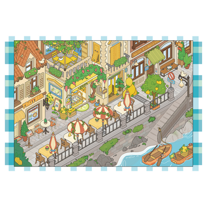 ITALIEN Thema | Pocket Scene Serie 22.0 | Sticker Szene, 3D Miniatur-Szenen-Sticker, Stressabbau DIY Sticker, Szenen-gestaltende Sticker, DIY Sticker