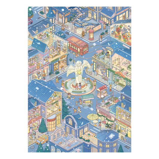 Large Size | Angel Square | Scene World 21.0 Series | DIY Sticker Scene, 3D Miniature Scene Stickers, Stress-Relief DIY Stickers, Scene-Setting Stickers, DIY Stickers