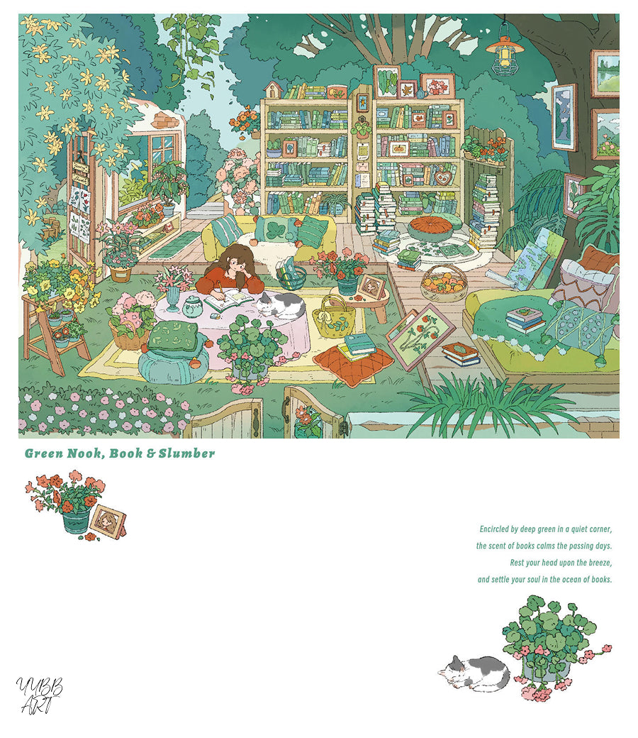 Lay Rest to the Fleeting Life | Big Size | Scene Garden 29.0 Series | Sticker Scene, 3D Miniature Scene Stickers, Stress-Relief DIY Stickers, Scene-Setting Stickers, DIY Stickers