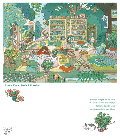 Lay Rest to the Fleeting Life | Big Size | Scene Garden 29.0 Series | Sticker Scene, 3D Miniature Scene Stickers, Stress-Relief DIY Stickers, Scene-Setting Stickers, DIY Stickers