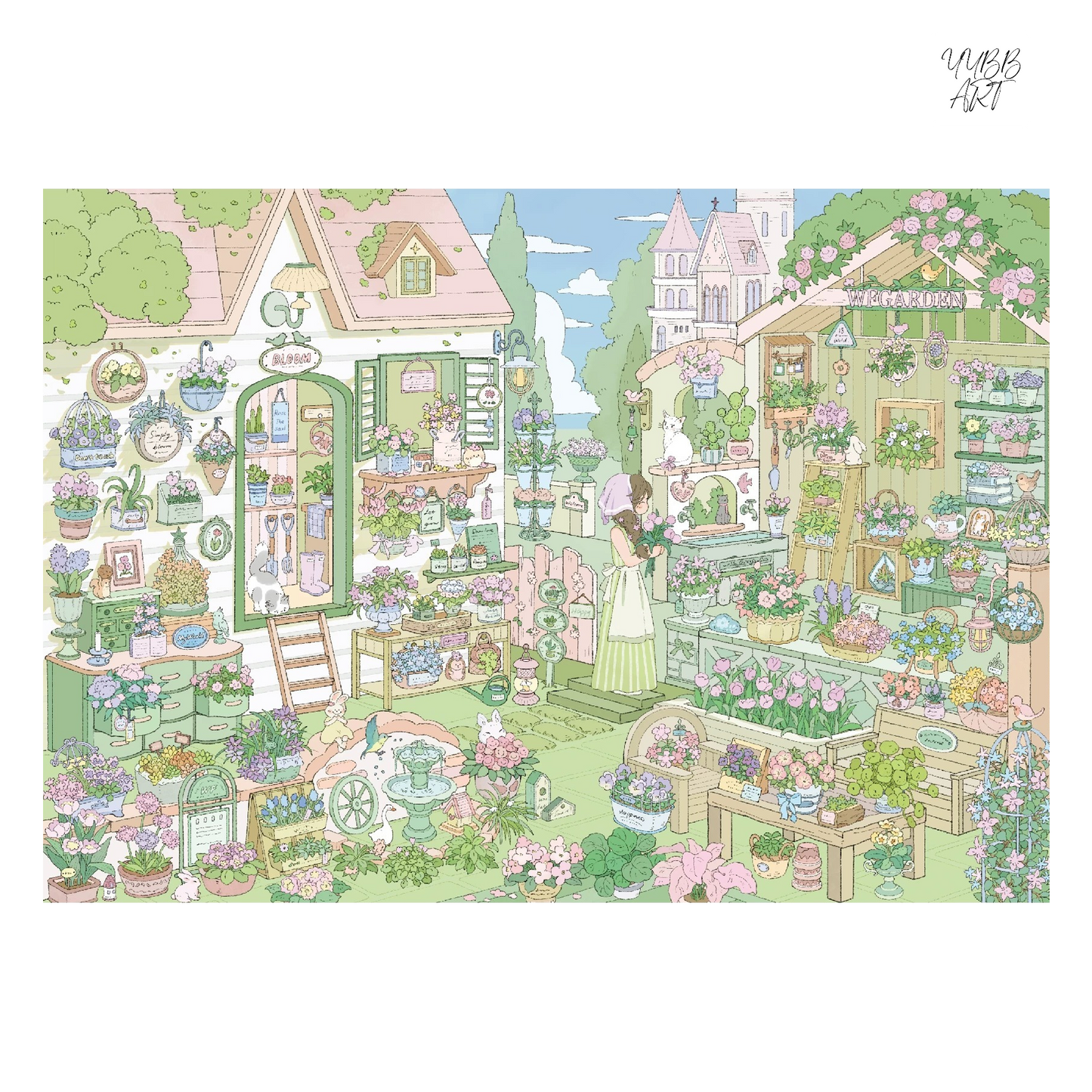 Lay Rest to the Fleeting Life | Big Size | Scene Garden 29.0 Series | Sticker Scene, 3D Miniature Scene Stickers, Stress-Relief DIY Stickers, Scene-Setting Stickers, DIY Stickers