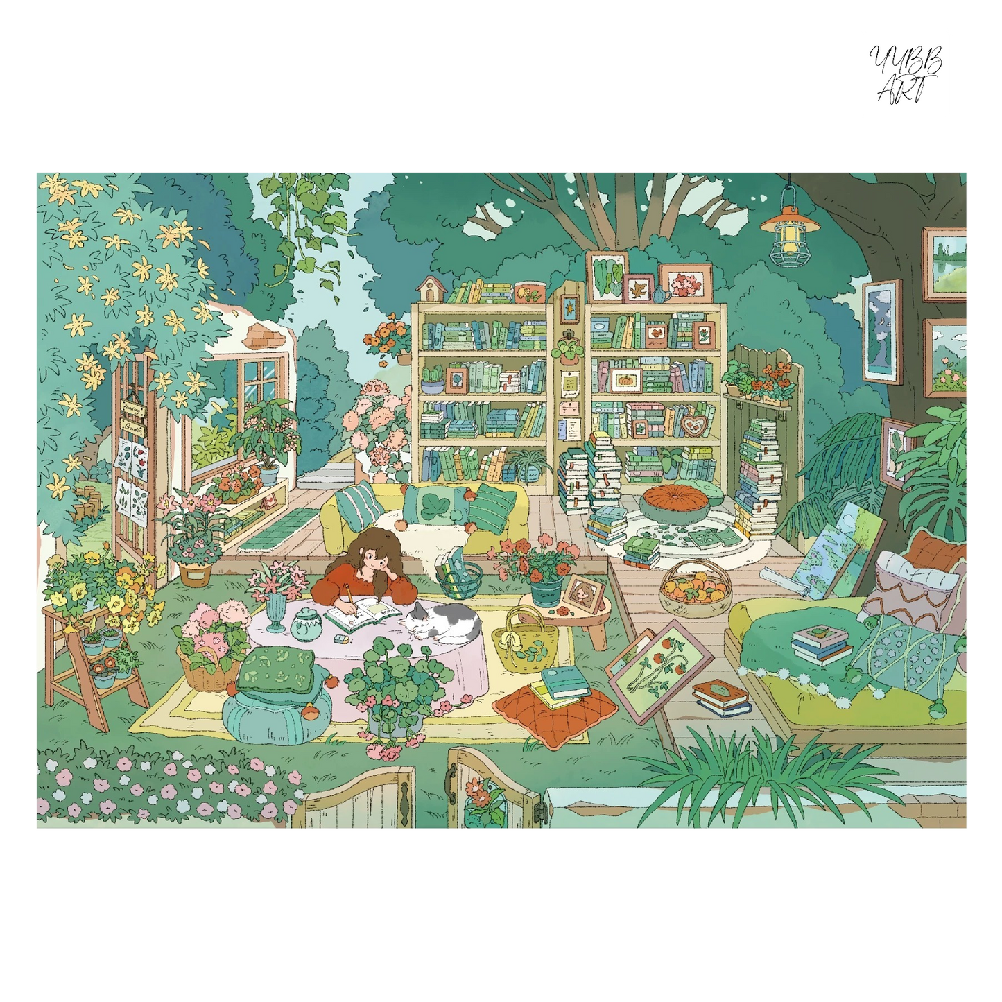 Lay Rest to the Fleeting Life | Big Size | Scene Garden 29.0 Series | Sticker Scene, 3D Miniature Scene Stickers, Stress-Relief DIY Stickers, Scene-Setting Stickers, DIY Stickers