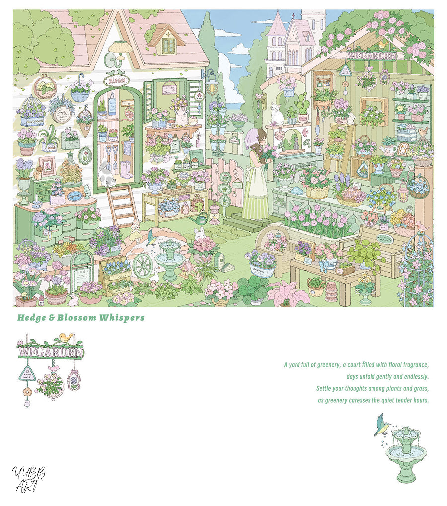 Lay Rest to the Fleeting Life | Big Size | Scene Garden 29.0 Series | Sticker Scene, 3D Miniature Scene Stickers, Stress-Relief DIY Stickers, Scene-Setting Stickers, DIY Stickers