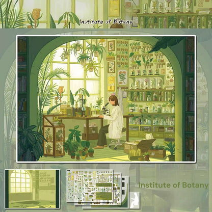 Leisurely Time | Scene Garden 24.0 Series | Sticker Scene, 3D Miniature Scene Stickers, Stress-Relief DIY Stickers, Scene-Setting Stickers, DIY Stickers