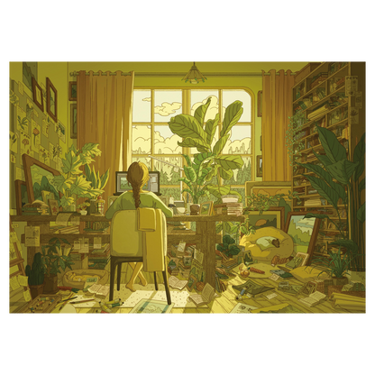 Leisurely Time | Scene Garden 24.0 Series | Sticker Scene, 3D Miniature Scene Stickers, Stress-Relief DIY Stickers, Scene-Setting Stickers, DIY Stickers