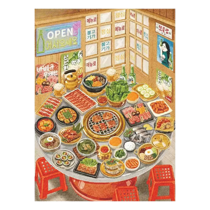 Let's Eat Together | Pocket Scene Series 24.0 | Sticker Scene, 3D Miniature Scene Stickers, Stress-Relief DIY Stickers, Scene-Setting Stickers, DIY Stickers