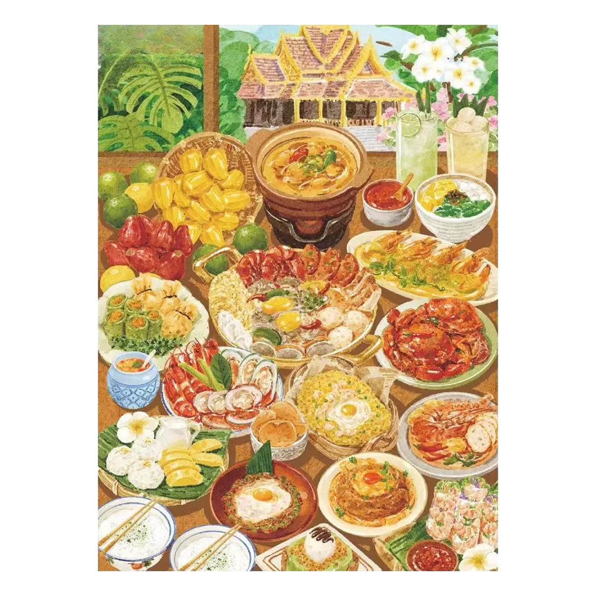 Let's Eat Together | Pocket Scene Series 24.0 | Sticker Scene, 3D Miniature Scene Stickers, Stress-Relief DIY Stickers, Scene-Setting Stickers, DIY Stickers