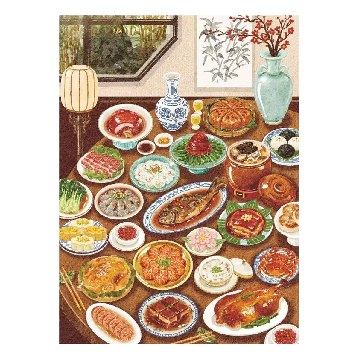 Let's Eat Together | Pocket Scene Series 24.0 | Sticker Scene, 3D Miniature Scene Stickers, Stress-Relief DIY Stickers, Scene-Setting Stickers, DIY Stickers