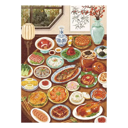 Let's Eat Together | Pocket Scene Series 24.0 | Sticker Scene, 3D Miniature Scene Stickers, Stress-Relief DIY Stickers, Scene-Setting Stickers, DIY Stickers