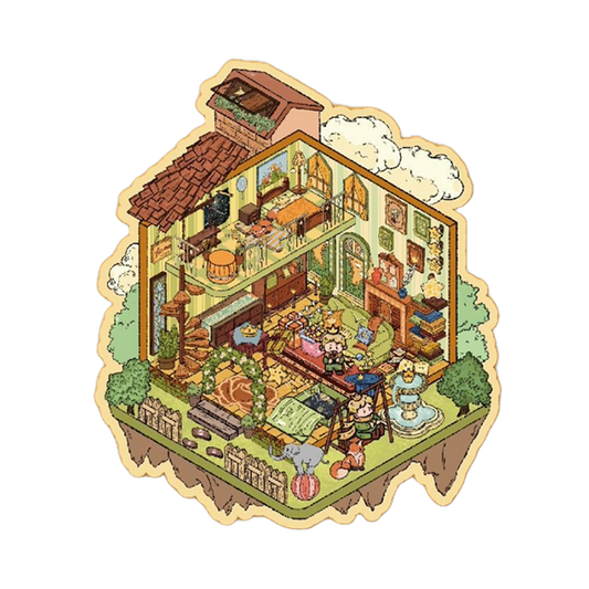 Küçük Prens Teması | Sahne Neşe Serisi 3.0 | Sticker Sahne, 3D Minyatür Sahne Stickerları, stres giderici DIY stickerları, Sahne Kurma Stickerları