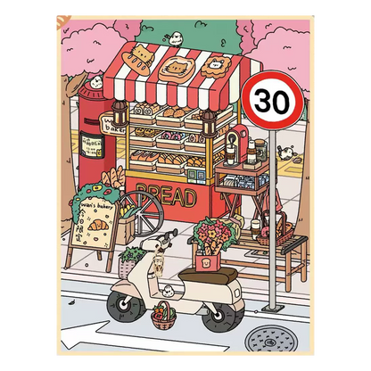 Petit Journal de la Boutique | Série Jardin Scénique 14.0 | Autocollants de Scène, Autocollants 3D Miniatures, Autocollants DIY Anti-Stress, Autocollants de Mise en Scène, Autocollants DIY