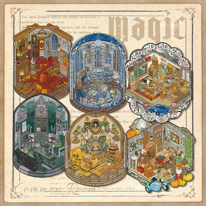 Magic Theme | Scene Joy Serie 8.0 | Sticker-Szene, 3D-Miniatur-Szenen-Sticker, Stressabbau DIY-Sticker, Szenen-Gestaltungssticker, DIY-Sticker