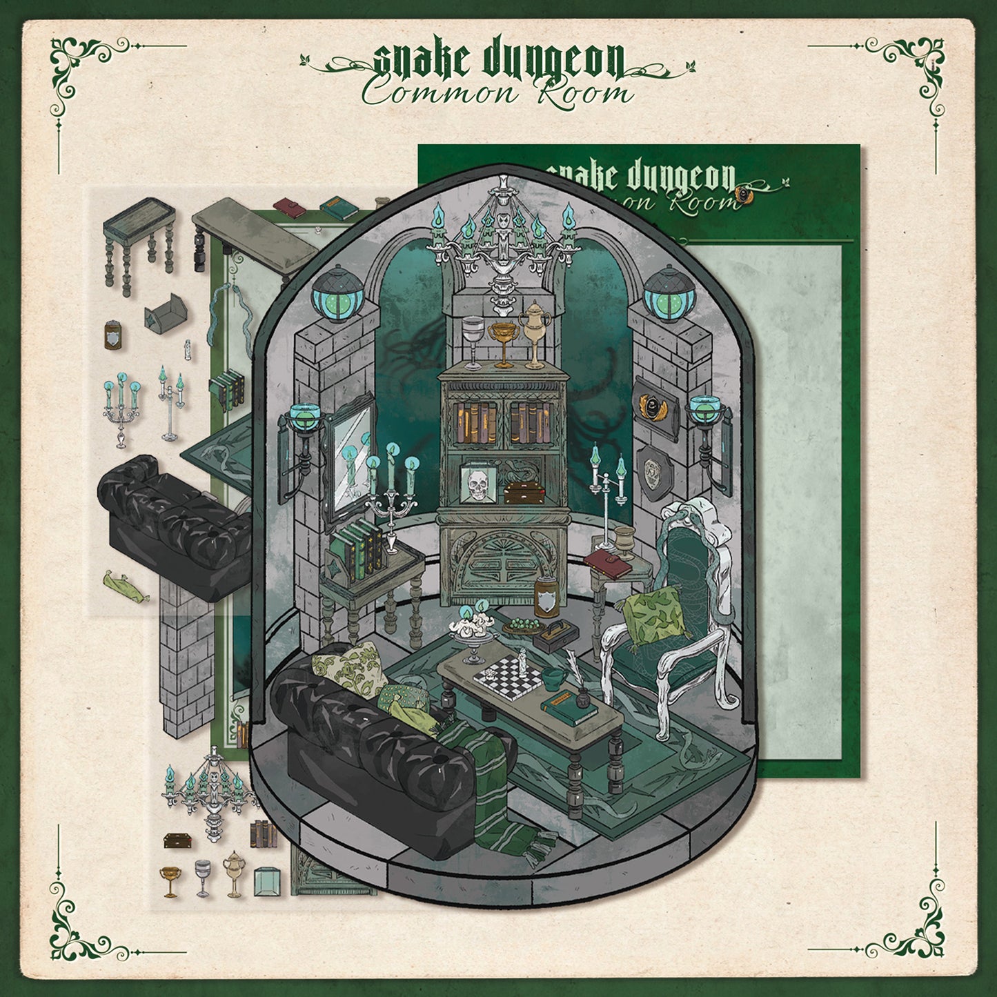 Magic Theme | Scene Joy Serie 8.0 | Sticker-Szene, 3D-Miniatur-Szenen-Sticker, Stressabbau DIY-Sticker, Szenen-Gestaltungssticker, DIY-Sticker