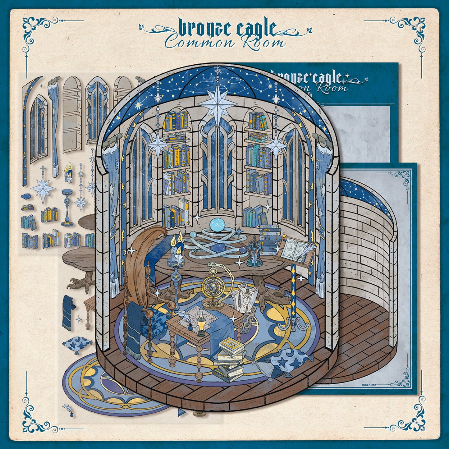 Magic Theme | Scene Joy Serie 8.0 | Sticker-Szene, 3D-Miniatur-Szenen-Sticker, Stressabbau DIY-Sticker, Szenen-Gestaltungssticker, DIY-Sticker