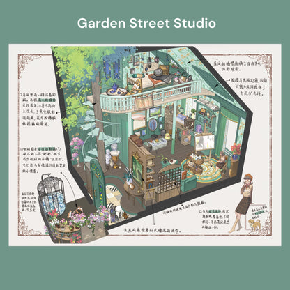 Styl rękopisu | Duży rozmiar | Świat Scen 15.0 Seria | DIY Naklejki Scen, 3D Miniatura Scen Naklejki, Naklejki DIY łagodzące stres, Naklejki do układania scen, Naklejki DIY