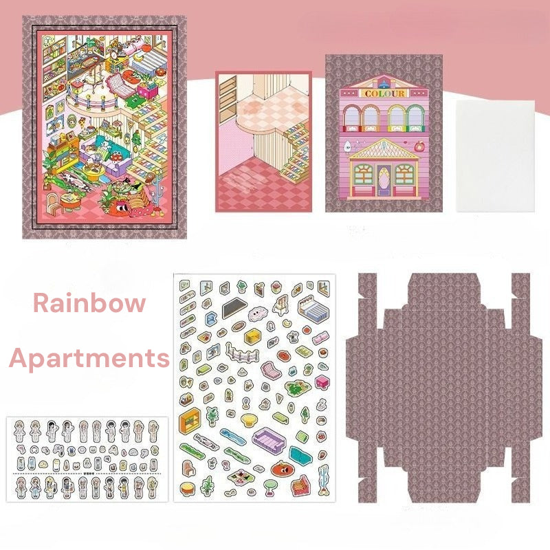 Mini DIY Bilderrahmen | Mein kleines Haus 5.0 | Sticker Szene, 3D Miniatur Szene Sticker, Stressabbau DIY Sticker, Szenenbau Sticker, DIY Sticker