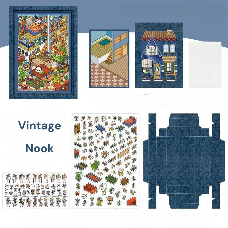 Mini DIY Bilderrahmen | Mein kleines Haus 5.0 | Sticker Szene, 3D Miniatur Szene Sticker, Stressabbau DIY Sticker, Szenenbau Sticker, DIY Sticker