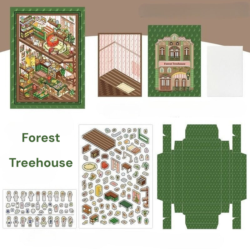 Mini DIY Bilderrahmen | Mein kleines Haus 5.0 | Sticker Szene, 3D Miniatur Szene Sticker, Stressabbau DIY Sticker, Szenenbau Sticker, DIY Sticker