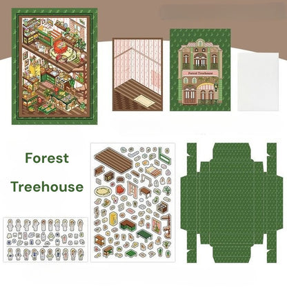 Mini DIY Bilderrahmen | Mein kleines Haus 5.0 | Sticker Szene, 3D Miniatur Szene Sticker, Stressabbau DIY Sticker, Szenenbau Sticker, DIY Sticker