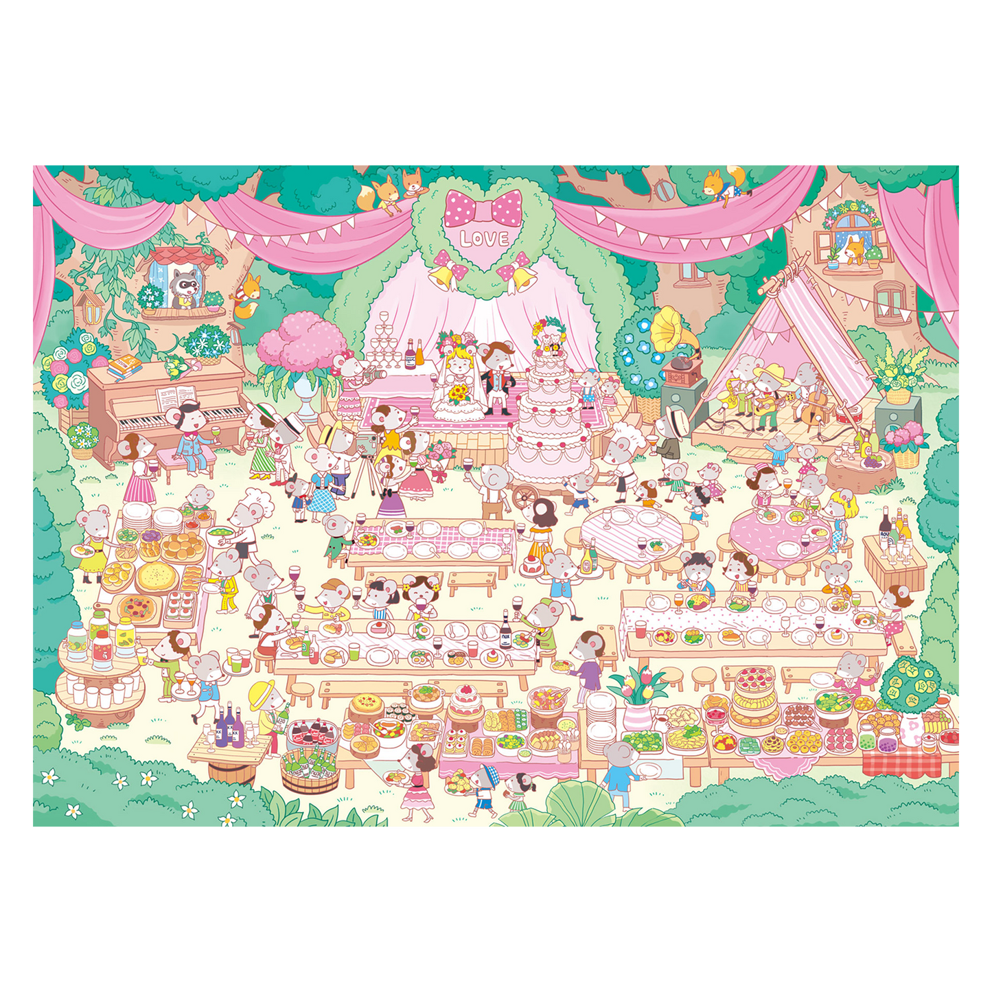 Mouse's Home, Big Size, Pocket Scene Series 11.0 | ステッカーシーン、3Dミニチュアシーンステッカー、ストレス解消DIYステッカー、シーン設定ステッカー、DIYステッカー