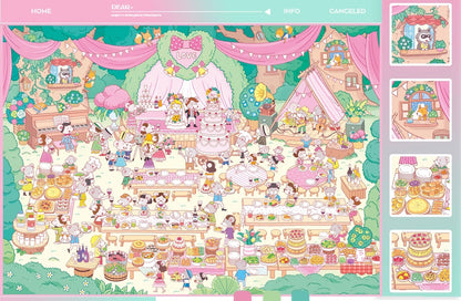 Mouse's Home, Big Size, Pocket Scene Series 11.0 | ステッカーシーン、3Dミニチュアシーンステッカー、ストレス解消DIYステッカー、シーン設定ステッカー、DIYステッカー