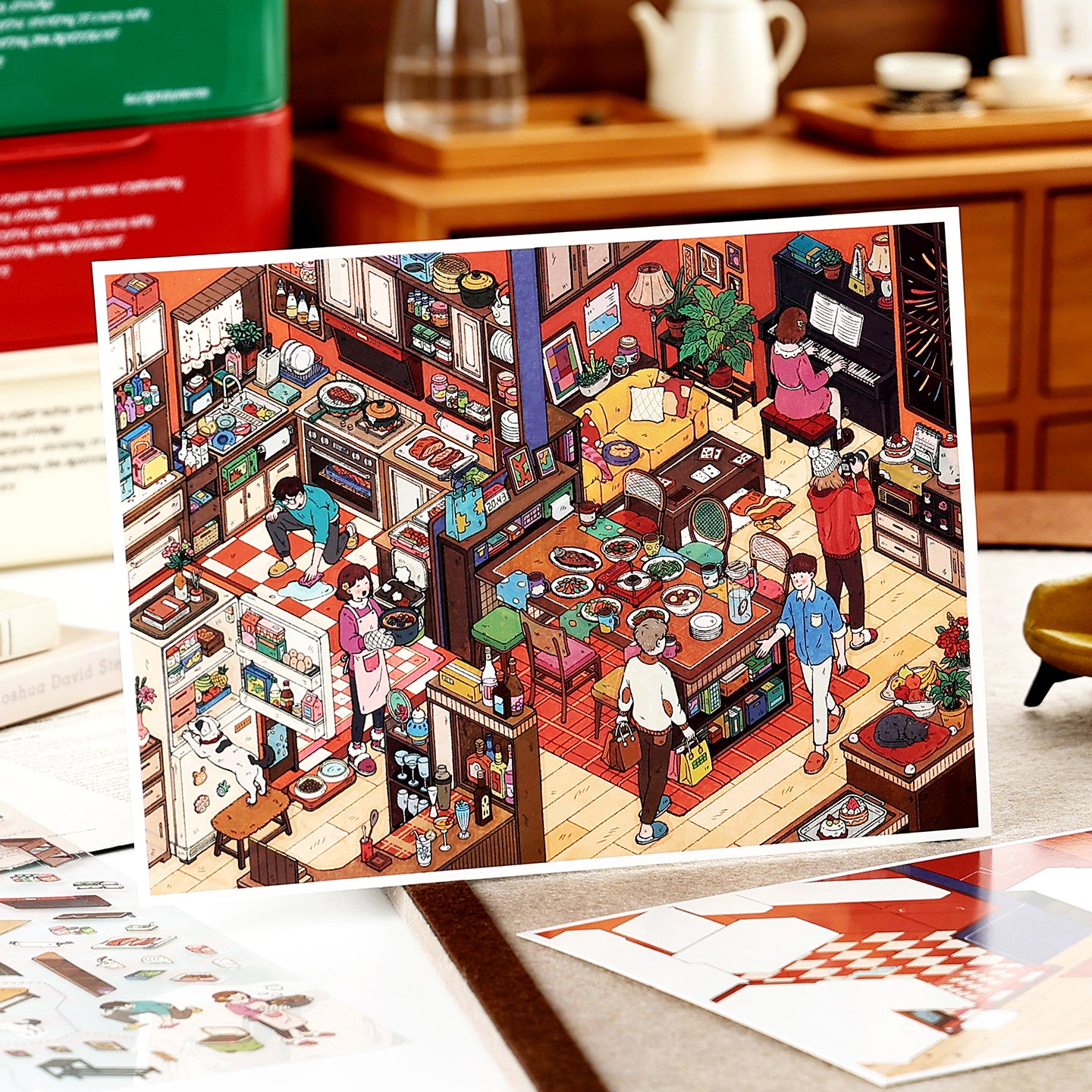 My Little House 12.0 | Sticker Scene, 3D Miniature Scene Stickers, Stress-Relief DIY Stickers, Scene-Setting Stickers, DIY Stickers
