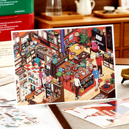 My Little House 12.0 | Sticker Scene, 3D Miniature Scene Stickers, Stress-Relief DIY Stickers, Scene-Setting Stickers, DIY Stickers