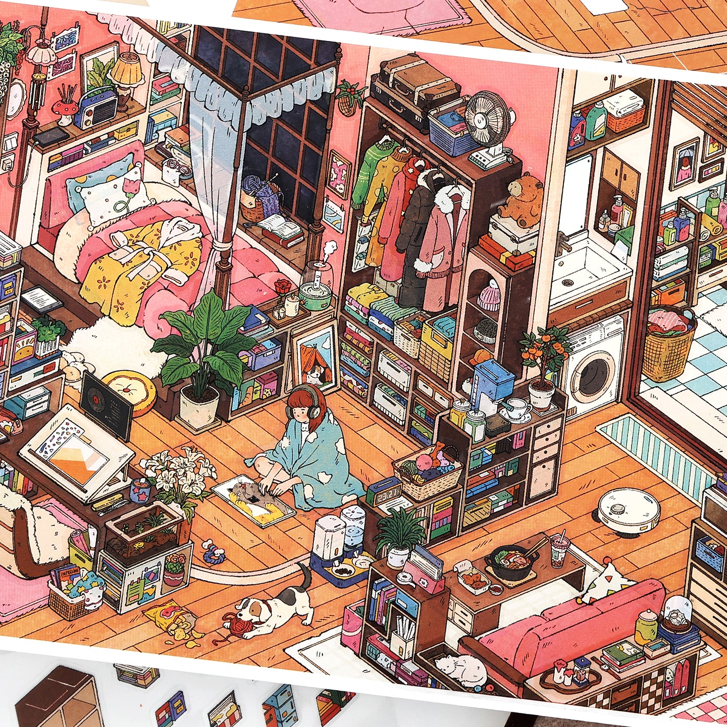 My Little House 12.0 | Sticker Scene, 3D Miniature Scene Stickers, Stress-Relief DIY Stickers, Scene-Setting Stickers, DIY Stickers