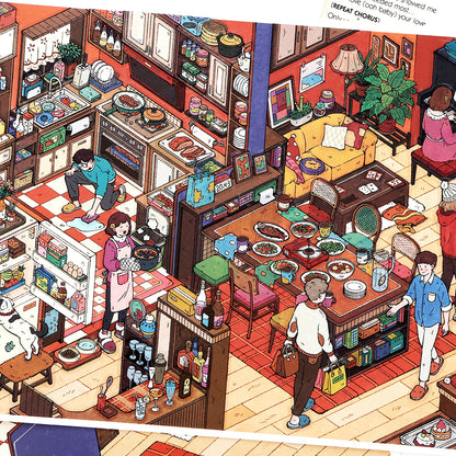 My Little House 12.0 | Sticker Scene, 3D Miniature Scene Stickers, Stress-Relief DIY Stickers, Scene-Setting Stickers, DIY Stickers