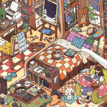My Little House 12.0 | Sticker Scene, 3D Miniature Scene Stickers, Stress-Relief DIY Stickers, Scene-Setting Stickers, DIY Stickers