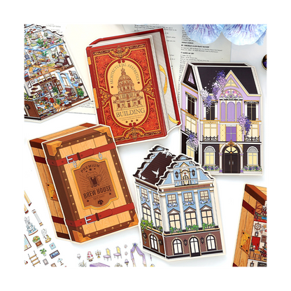 Mój Mały Domek 9.0 | Naklejki Sceniczne, 3D Miniatury Naklejek Scenicznych, Naklejki DIY ulatniające stres, Naklejki Ustawiające Scenę, Naklejki DIY