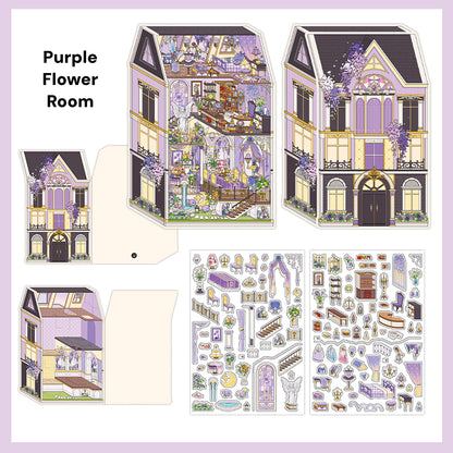 Mój Mały Domek 9.0 | Naklejki Sceniczne, 3D Miniatury Naklejek Scenicznych, Naklejki DIY ulatniające stres, Naklejki Ustawiające Scenę, Naklejki DIY