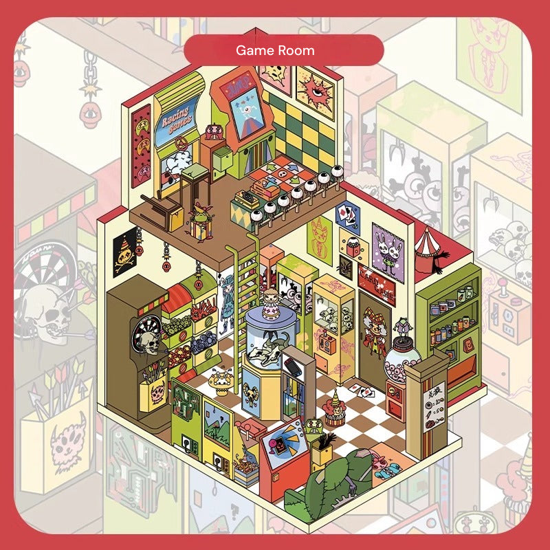 Meine kleine Welt | Scene Joy Serie 11.0 | Sticker-Szene, 3D-Miniatur-Szenen-Sticker, Entspannungs-DIY-Sticker, Szenen-Gestaltungssticker, DIY-Sticker