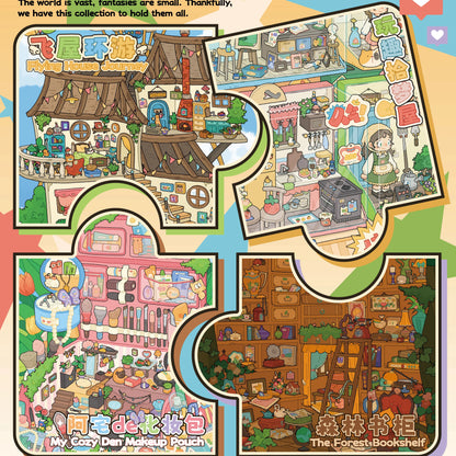 Seria Scene Time 18.0, Scena Naklejek, Naklejki 3D Miniatury Sceny, Naklejki DIY Łagodzące Stres, Naklejki Ustawiające Scenę, Naklejki DIY