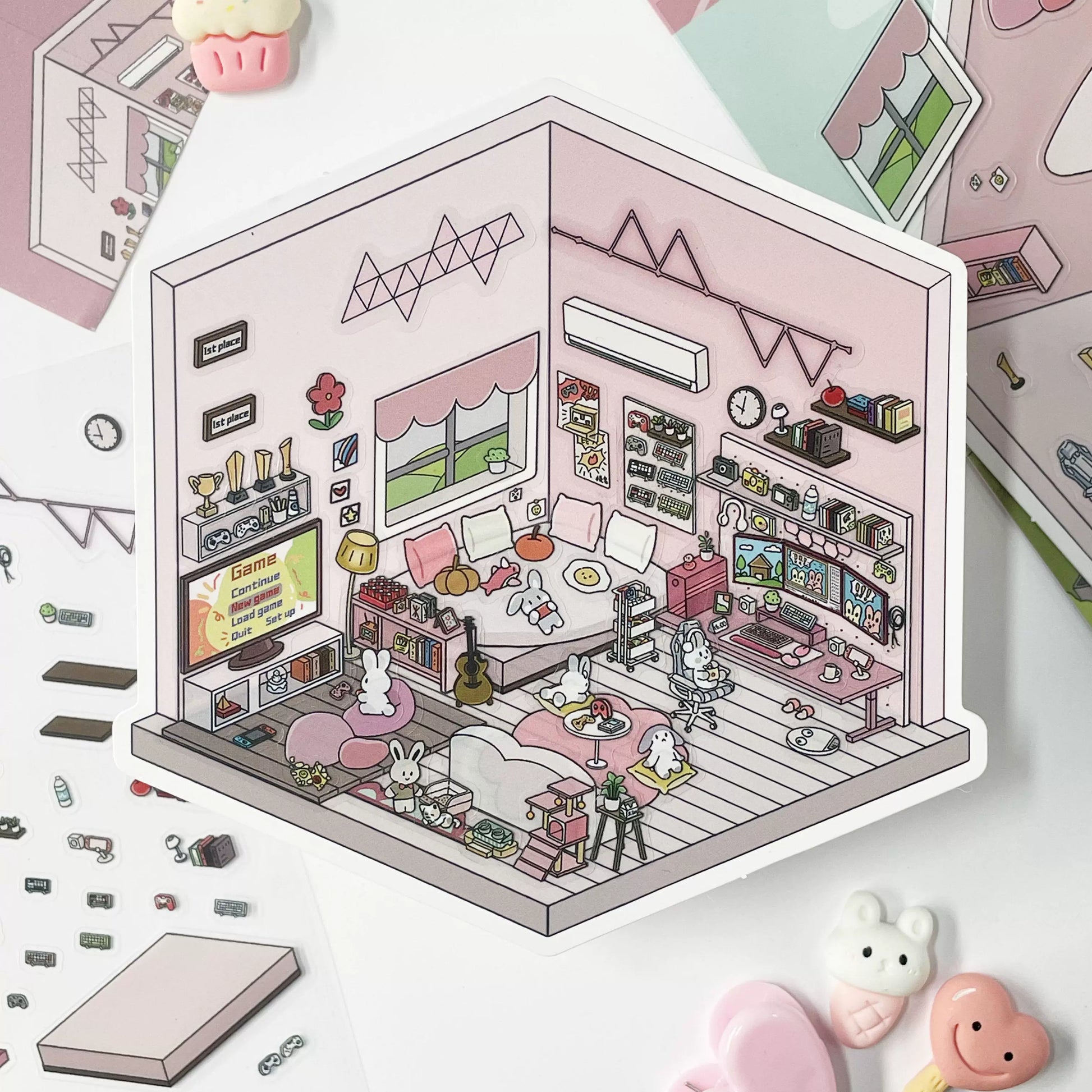Life Party Theme | Scene World 5.0 Series, Sticker Scene, 3D Miniature ...