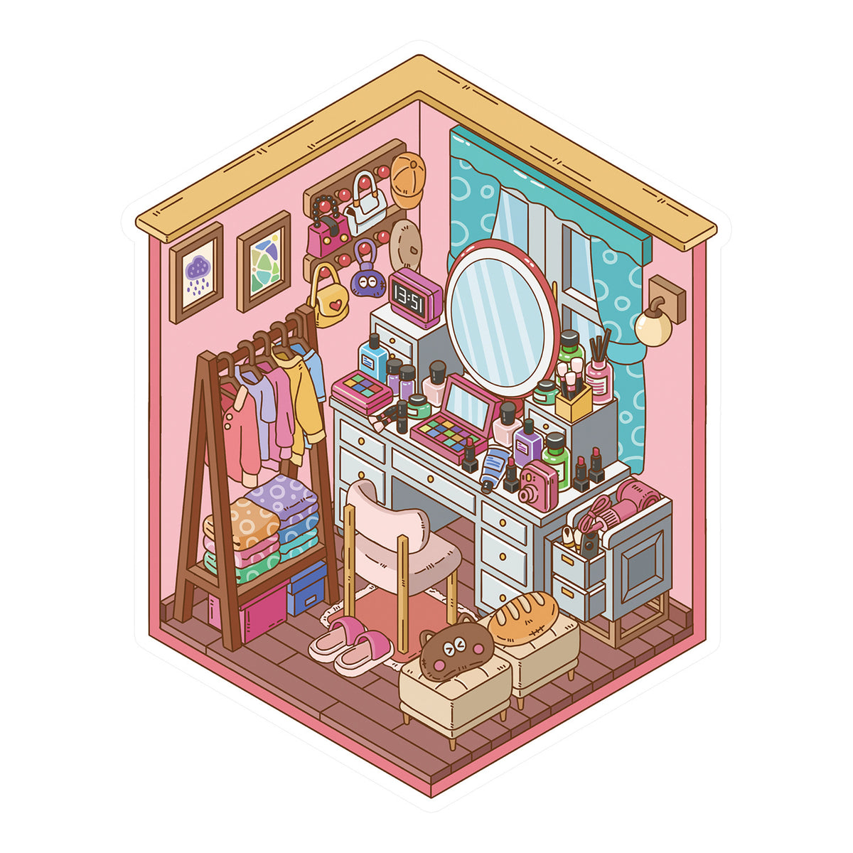 Mini Scenes Sticker Scene Art 19.0 Series | Sticker Scene, 3D Miniature Scene Stickers ...