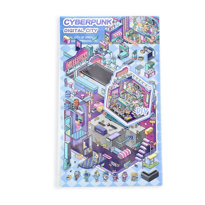 Temat Halloween | Scene World 13.0 Seria | DIY Scena Naklejkowa, 3D Miniatury Scen, Naklejki Antystresowe DIY, Naklejki do Tworzenia Scen, Naklejki DIY