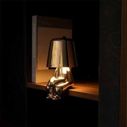 Modern Golden Human Figure Table Lamp Luxury Decorative Night Light for Bedroom - USB Rechargeable Designer Desk Light - YYBB ART